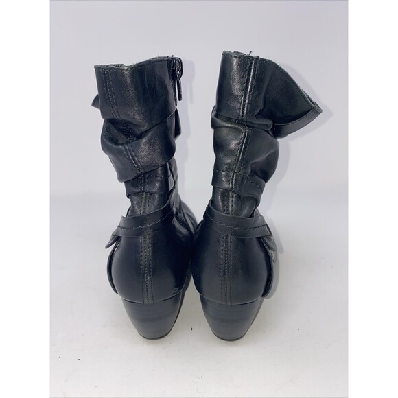 Remonte Dorndorf Boots Womens 37 US 6.5 Black Leather Short Inside Zip Career - Picture 7 of 12